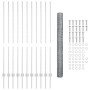 Postes de Cerca 22 pcs U-Canal 140 cm de Acero Galvanizado, Cerca Hexagonal 1.4x25 m de Acero Galvanizado de , Postes de cerc...