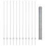 Poste de Valla 22 pcs U-Channel 160 cm Acero Galvanizado, Valla Hexagonal 1.6x25 m Acero Galvanizado de , Postes de cerca - R...