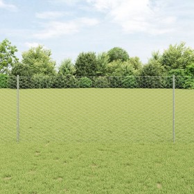 Poste de Valla 10 pcs U-Channel 140 cm Acero Galvanizado, Valla Hexagonal 1x50 m Acero Galvanizado de , Postes de cerca - Ref...