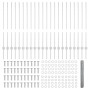 Poste de Valla 10 pcs U-Channel 140 cm Acero Galvanizado, Valla Hexagonal 1x50 m Acero Galvanizado de , Postes de cerca - Ref...