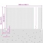 Poste de Cerca 22 pcs U-Channel 140 cm Acero Galvanizado, Cerca Hexagonal 1.4x50 m Acero Galvanizado de , Postes de cerca - R...