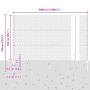 Pilares de Valla 22 pcs U-Channel 140 cm Acero Galvanizado, Valla Hexagonal 1,4x50 m Acero Galvanizado de , Postes de cerca -...
