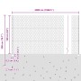 Postes de Valla 22 pcs U-Channel 160 cm Acero Galvanizado, Valla Hexágono 1.6x50 m Acero Galvanizado de , Postes de cerca - R...