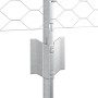 Postes de Cerca 11 pcs U-Channel 60 cm de Acero Galvanizado, Cerca Hexagonal 0.5x100 m de Acero Galvanizado de , Postes de ce...