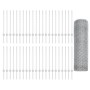 Publicaciones de valla 11 pcs U-Channel 80 cm Acero Galvanizado, Valla Hexagonal 0.8x100 m Acero Galvanizado de , Postes de c...