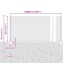 Postes de Valla 11 pcs U-Channel 80 cm Acero Galvanizado, Valla Hexagonal 0.8x100 m Acero Galvanizado de , Postes de cerca - ...