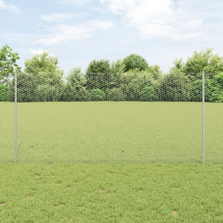 Pilares de Cerca 22 pcs U-Channel 120 cm Acero Galvanizado, Cerca Hexagonal 1,2x100 m Acero Galvanizado de , Postes de cerca ...