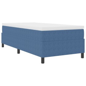 Cama de resortes Azul 80x200 cm Tela de corduroy de , Camas y somieres - Ref: Foro24-3337380, Precio: 95,31 €, Descuento: %