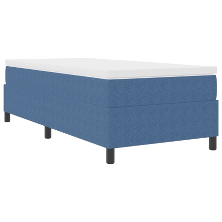 Cama de resortes Azul 80x200 cm Tela de corduroy de , Camas y somieres - Ref: Foro24-3337380, Precio: 95,31 €, Descuento: %