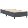Cama Box Spring Gris Oscuro Individual de Tela de Pana de , Camas y somieres - Ref: Foro24-3337383, Precio: 95,31 €, Descuent...