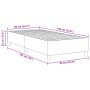 Cama Box Spring Gris Oscuro Individual de Tela de Pana de , Camas y somieres - Ref: Foro24-3337383, Precio: 95,31 €, Descuent...