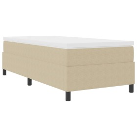 Cama Box Spring Verde Claro Gris Individual de Tela de Pana de , Camas y somieres - Ref: Foro24-3337386, Precio: 92,70 €, Des...
