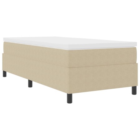 Cama Box Spring Verde Claro Gris Individual de Tela de Pana de , Camas y somieres - Ref: Foro24-3337386, Precio: 92,70 €, Des...