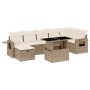 Set de sofás de jardín y cojines 8 piezas ratán sintético beige en Conjuntos de jardín | Comprar online en Foru.es
