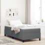 Cama con somier Gris Claro 100x200 cm Tela de pana de , Camas y somieres - Ref: Foro24-3337392, Precio: 101,56 €, Descuento: %