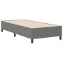Cama con somier Gris Claro 100x200 cm Tela de pana de , Camas y somieres - Ref: Foro24-3337392, Precio: 101,56 €, Descuento: %
