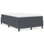 Cama Box Spring Gris Oscuro Doble Pequeño de Tela de Pana de , Camas y somieres - Ref: Foro24-3337398, Precio: 123,15 €, Desc...