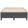 Cama Box Spring Gris Oscuro Doble Pequeño de Tela de Pana de , Camas y somieres - Ref: Foro24-3337398, Precio: 123,15 €, Desc...