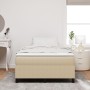 Cama Box Spring Verde Claro Gris Doble Pequeña de Tela de Corduroy de , Camas y somieres - Ref: Foro24-3337401, Precio: 121,2...