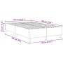 Cama Box Spring Verde Claro Gris Doble Pequeña de Tela de Corduroy de , Camas y somieres - Ref: Foro24-3337401, Precio: 121,2...