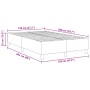 Cama Box Spring Crema 120x200 cm Tejido de pana de , Camas y somieres - Ref: Foro24-3337404, Precio: 125,44 €, Descuento: %
