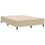 Cama Box Spring Verde Claro Gris 140x200 cm Tela de Corduroy de , Camas y somieres - Ref: Foro24-3337416, Precio: 129,71 €, D...