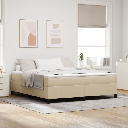 Cama Box Spring Verde Claro Gris Super King Tela de Pana de , Camas y somieres - Ref: Foro24-3337426, Precio: 142,27 €, Descu...