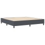 Cama Box Spring Gris Oscuro 200x200 cm Tela de Pana de , Camas y somieres - Ref: Foro24-3337428, Precio: 145,26 €, Descuento: %