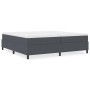 Cama Box Spring Gris Oscuro 200x200 cm Tela de Pana de , Camas y somieres - Ref: Foro24-3337428, Precio: 145,26 €, Descuento: %