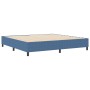 Cama Box Spring Azul 200x200 cm Tela de Corduroy de , Camas y somieres - Ref: Foro24-3337430, Precio: 145,26 €, Descuento: %