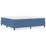 Cama Box Spring Azul 200x200 cm Tela de Corduroy de , Camas y somieres - Ref: Foro24-3337430, Precio: 145,26 €, Descuento: %