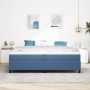 Cama Box Spring Azul 200x200 cm Tela de Corduroy de , Camas y somieres - Ref: Foro24-3337430, Precio: 145,26 €, Descuento: %