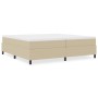 Cama Box Spring Verde Claro Gris 200x200 cm Tela de Pana de , Camas y somieres - Ref: Foro24-3337431, Precio: 145,26 €, Descu...