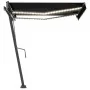 Toldo manual retráctil con LED antracita 300x250 cm de vidaXL, Toldos - Ref: Foro24-3069704, Precio: 380,65 €, Descuento: %