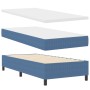 Cama con Base con Colchón Azul 100x200 cm Tela de Pana de , Camas y somieres - Ref: Foro24-3337450, Precio: 273,44 €, Descuen...