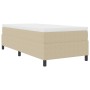 Cama con Somier con Colchón Beige, Blanco Tejido de Pana de , Camas y somieres - Ref: Foro24-3337451, Precio: 286,64 €, Descu...