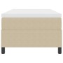 Cama con Somier con Colchón Beige, Blanco Tejido de Pana de , Camas y somieres - Ref: Foro24-3337451, Precio: 286,64 €, Descu...