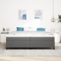 Cama con Base de Muelles de Gris 200x200 cm Tela de Sarga de , Camas y somieres - Ref: Foro24-3337482, Precio: 520,77 €, Desc...
