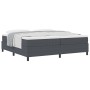 Cama con Somier y Colchón Gris Oscuro 200x200 cm Tela de Corduroy de , Camas y somieres - Ref: Foro24-3337483, Precio: 502,11...