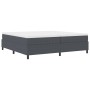 Cama con Somier y Colchón Gris Oscuro 200x200 cm Tela de Corduroy de , Camas y somieres - Ref: Foro24-3337483, Precio: 502,11...