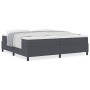 Cama con Somier y Colchón Gris Oscuro 200x200 cm Tela de Corduroy de , Camas y somieres - Ref: Foro24-3337483, Precio: 502,11...