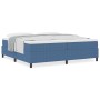 Cama con Somier de Azul 200x200 cm Tela de Pana de , Camas y somieres - Ref: Foro24-3337485, Precio: 492,17 €, Descuento: %