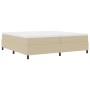Cama Box Spring con Colchón Beige Claro 200x200 cm Tela de Pana de , Camas y somieres - Ref: Foro24-3337486, Precio: 528,44 €...