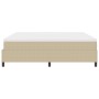 Cama Box Spring con Colchón Beige Claro 200x200 cm Tela de Pana de , Camas y somieres - Ref: Foro24-3337486, Precio: 528,44 €...