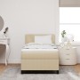 Cama con Box Spring con Colchón Beige 90x200 cm Tela de Corduroy de , Camas y somieres - Ref: Foro24-3337498, Precio: 323,25 ...