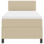 Cama con Box Spring con Colchón Beige 90x200 cm Tela de Corduroy de , Camas y somieres - Ref: Foro24-3337498, Precio: 323,25 ...