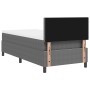 Cama Box Spring con Colchón Gris 100x200 cm Tela de Pana de , Camas y somieres - Ref: Foro24-3337499, Precio: 304,93 €, Descu...