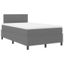 Cama con Box Spring con Colchón Gris Claro 120x200 cm Tela de Pana de , Camas y somieres - Ref: Foro24-3337507, Precio: 371,8...