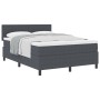 Cama con Base con Colchón Gris Oscuro 140x200 cm Tela de Pana de , Camas y somieres - Ref: Foro24-3337516, Precio: 441,29 €, ...