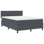 Cama con Base con Colchón Gris Oscuro 140x200 cm Tela de Pana de , Camas y somieres - Ref: Foro24-3337516, Precio: 441,29 €, ...